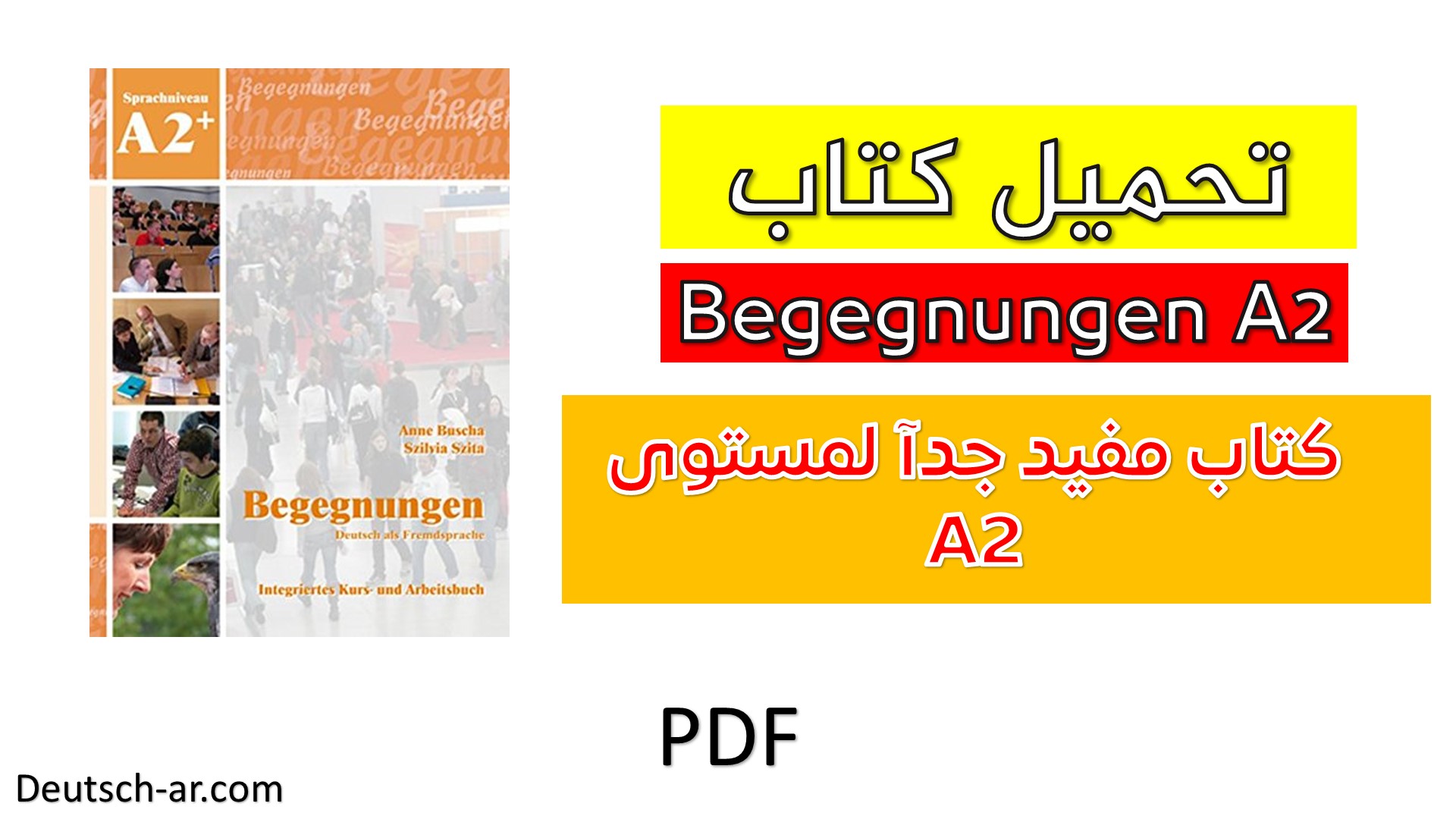 تحميل كتاب - Begegnungen A2 Pdf + الصوتيات - PDF - تعلم اللغة الالمانية ...